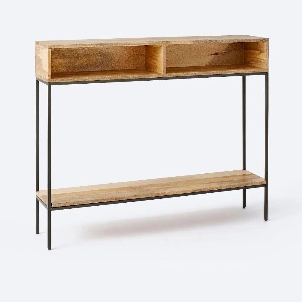 furniture-nabytek.cz - Konzolový stolík do predsiene z dreva mango 110x76x35