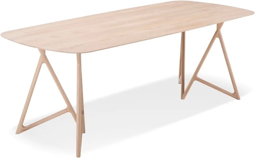 Jedálenský stôl z masívneho dubového dreva Gazzda Koza, 220 × 90 cm