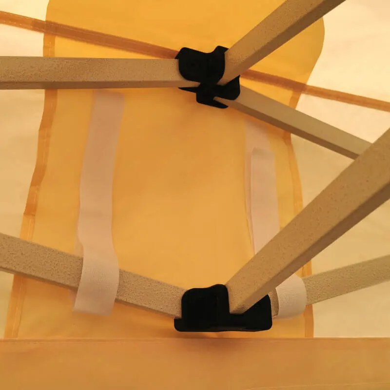 BRIMO Záhradný stan 3x4,5 m Oceľ | Rýchlo-rozkladací Altánok na Eventy a Párty - s 3 stenami - Biela 10