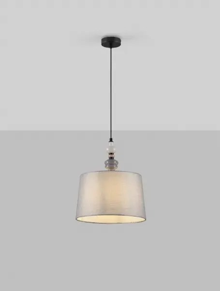 LED sivý moderný luster Damo 34