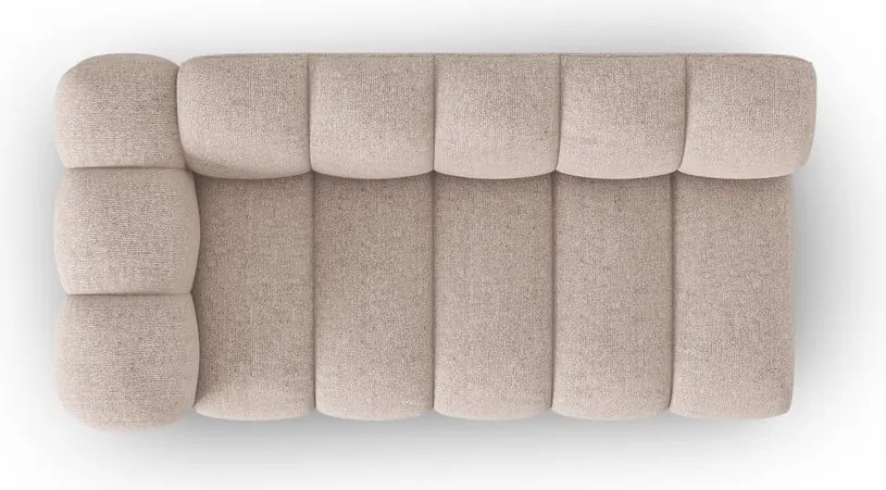 Béžový modul pohovky (ľavý roh) Lupine – Micadoni Home