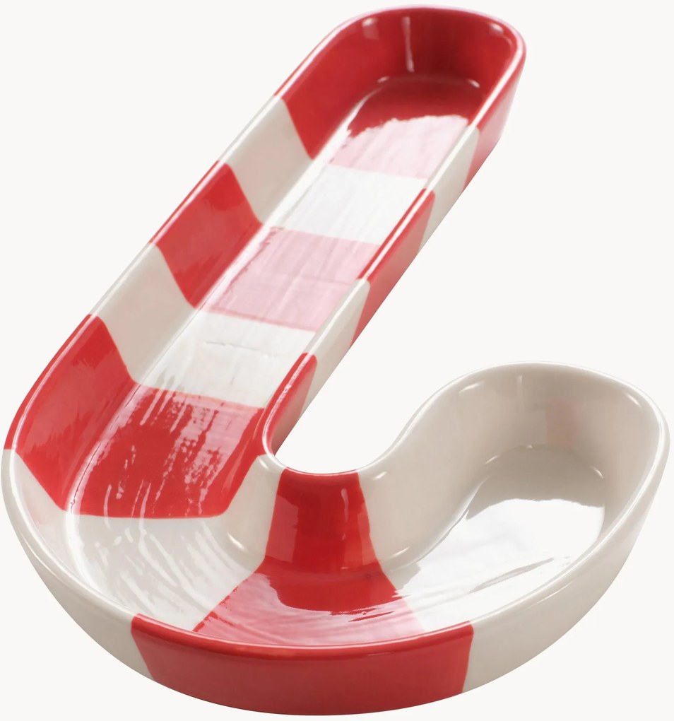 Porcelánová dekoračná servírovacia miska Candy Cane