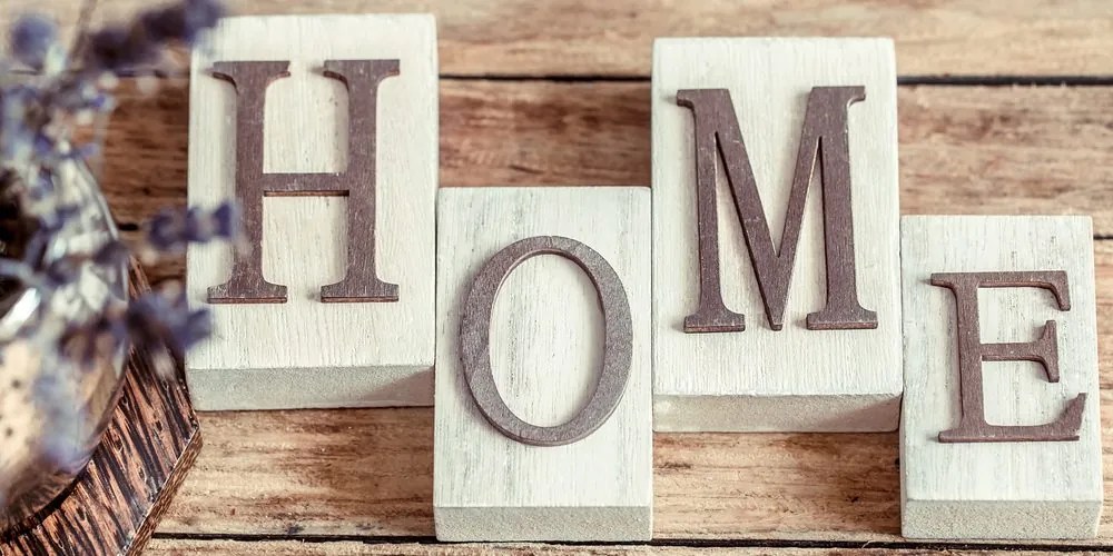 Obraz písmenka Home Varianta: 100x50