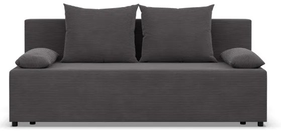 Dvojmiestna pohovka FERMO Poso rozkladacia, tmavosivá