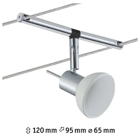 Paulmann 94131 - 1xGU5,3/10W Bodové svietidlo SHEELA 12V lesklý chróm