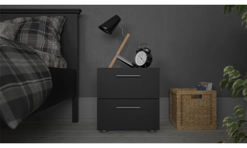 Čierny nočný stolík Pepe - Tvilum
