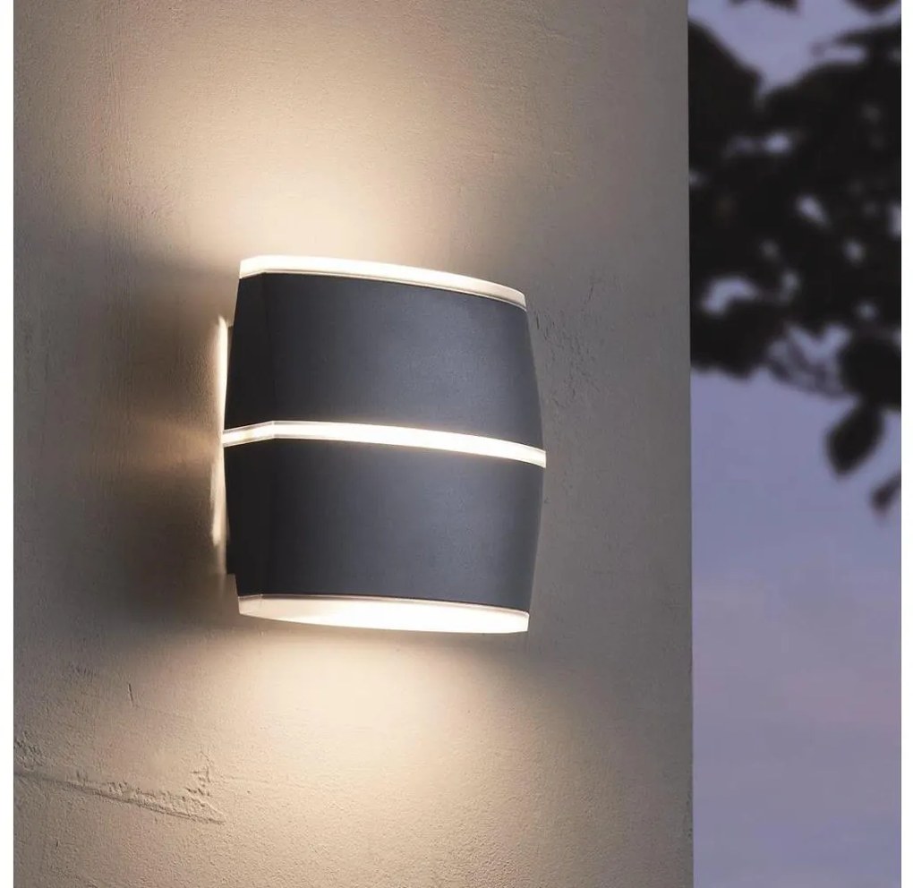 Eglo 96007 - LED Vonkajšie nástenné svietidlo PERAFITA 2xLED/6W EG96007