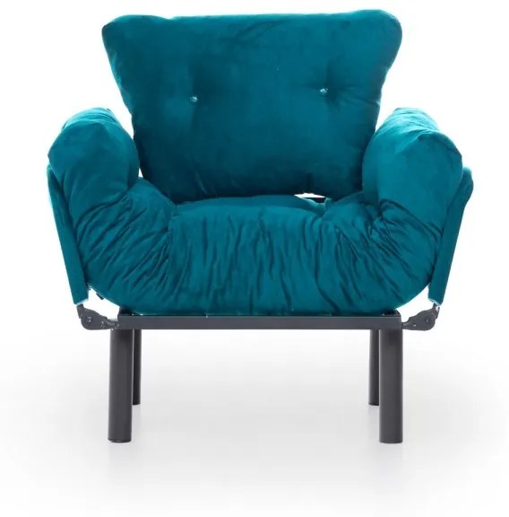Kreslo Nitta petrolejovo modré