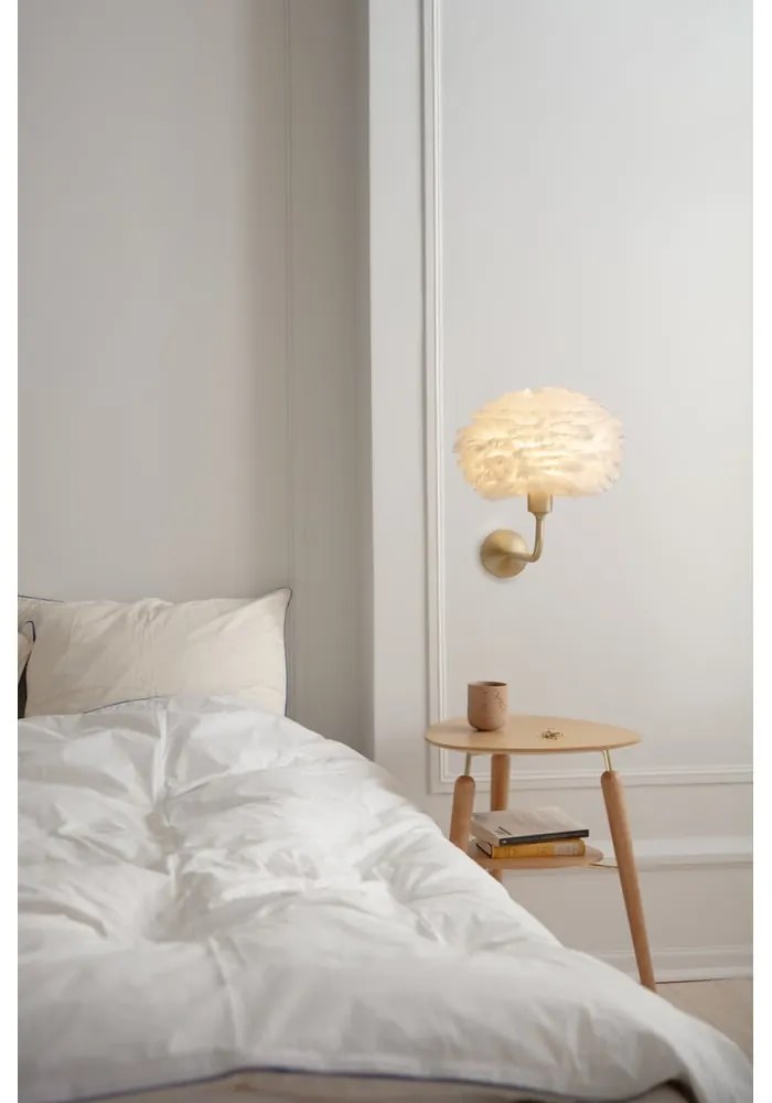 Kovové nástenné svietidlo bez tienidla v mosadznej farbe Santé – UMAGE