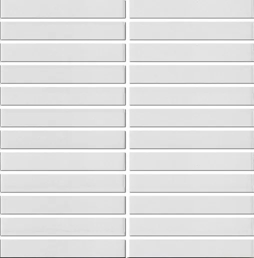 Keramická mozaika Premium Mosaic Kit Kat white 30x30 cm mat MOSKK2WHM