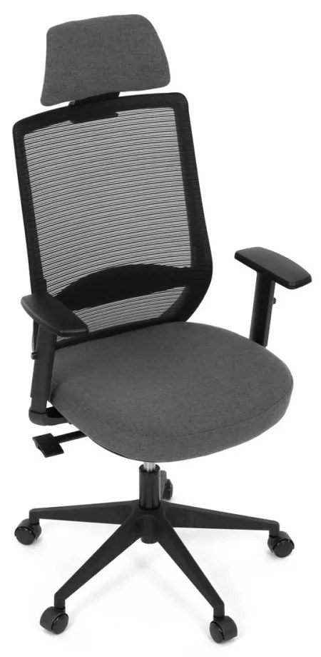 Kancelárska ergonomická stolička SENA — látka, čierna