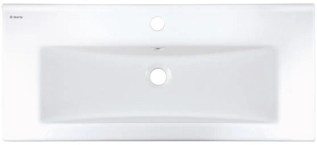 Deante Tubo, keramické umývadlo na zapustenie 815x360x140 mm, biela lesklá, DEA-CTU_638M