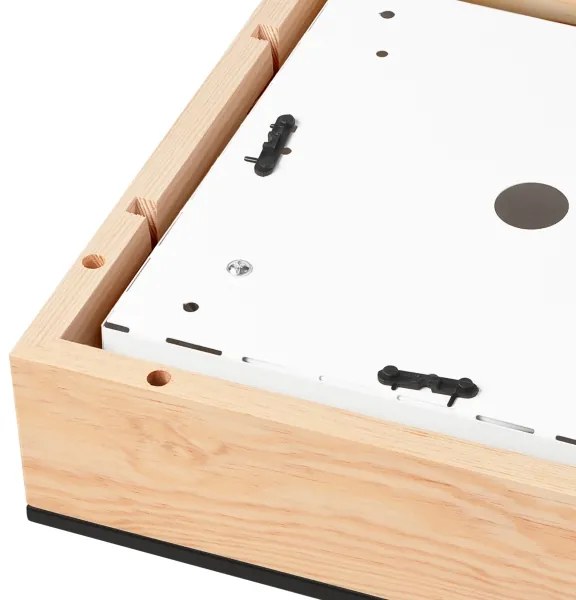 Stropné svietidlo NATURAL SQUARE 2xE27/15W/230V 31x31 cm borovica/čierna