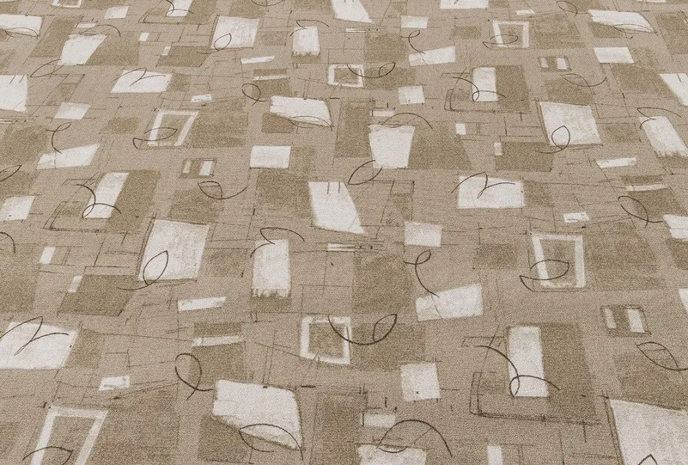 AladinWorld Expres, Metrážny koberec Libra 36, na mieru, šíře 4m,5m, hnedá, filc, chodba / predsieň