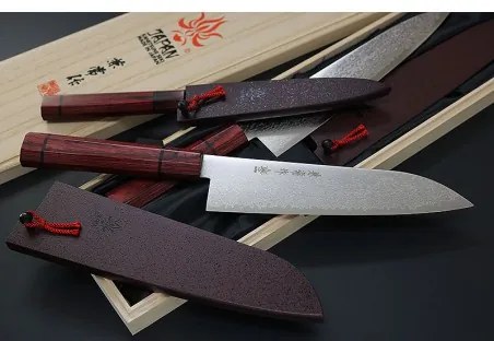 nůž Santoku 180 mm Kanetsune Damascus "Minamo-Kaze" series