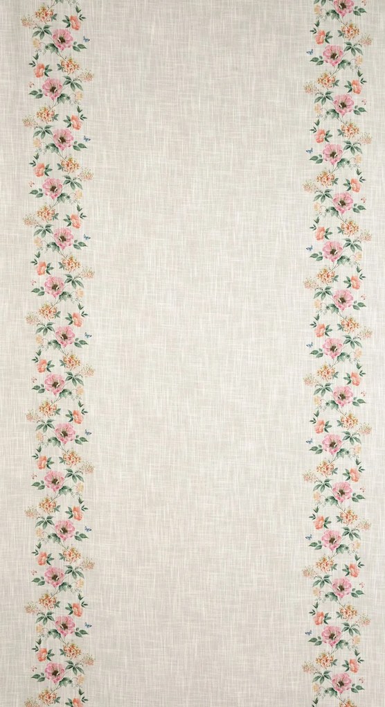 ZÁVES NA KRÚŽKOCH VANESA 140X250 CM KVETY