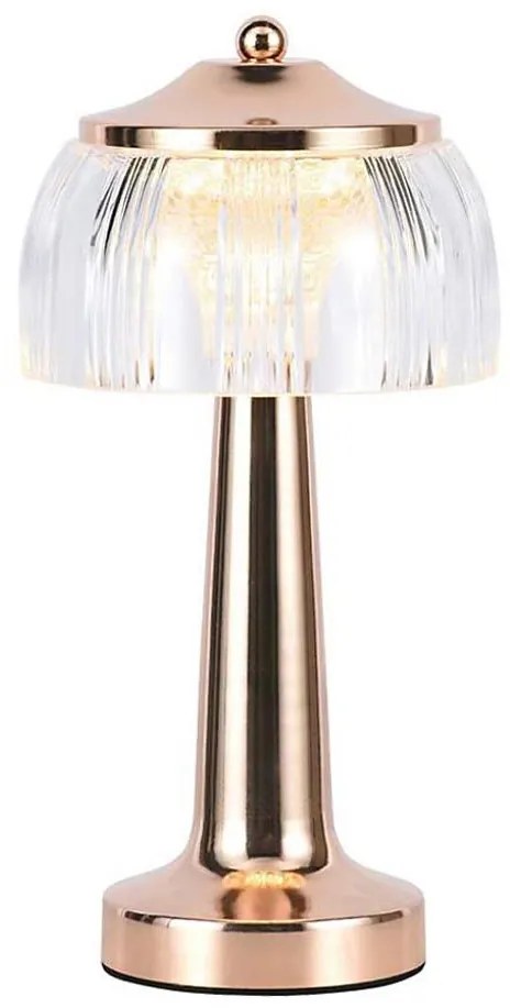 LED Stmievateľná stolná lampa LED/1W/5V 3000-6000K 1800 mAh rose gold