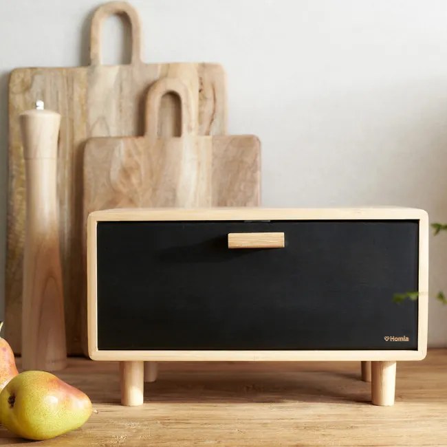 Chlebník BAMBOU čierny 991596