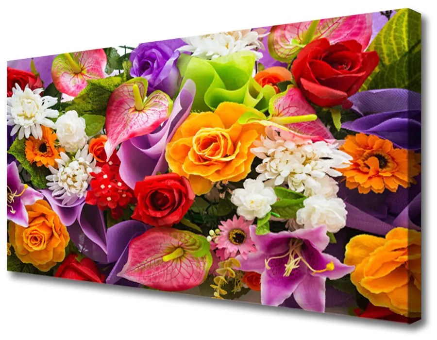 Obraz na plátne Kvety 140x70cm