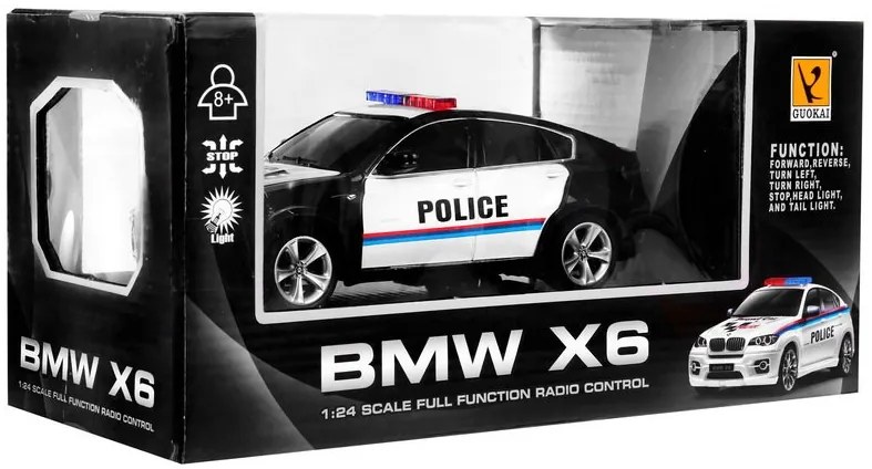 RAMIZ Policajné auto BMW X6 1:24 ZRC.866-2404P