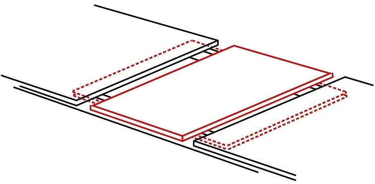 Rozkladací jedálenský stôl 120-180 cm Faustina (dub artisan + čierna) (pre 4 až 8 osôb). Vlastná spoľahlivá doprava až k Vám domov. 1050174