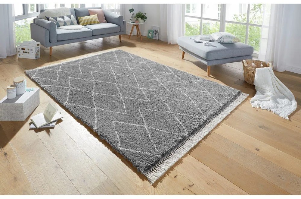 Sivý koberec Mint Rugs Jade, 80 x 150 cm