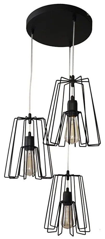 Luster na lanku ROLLER 3xE27/15W/230V