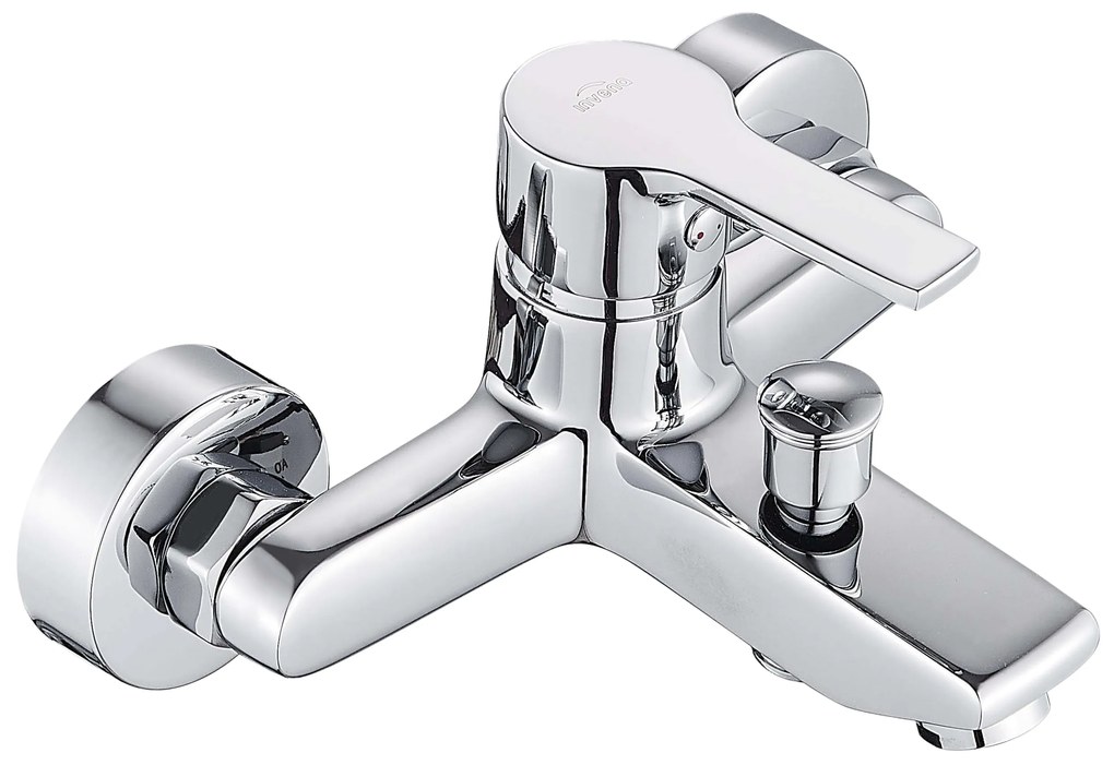 Invena Bralos, nástenná vaňová batéria, chrómová, INV-BW-07-001-A