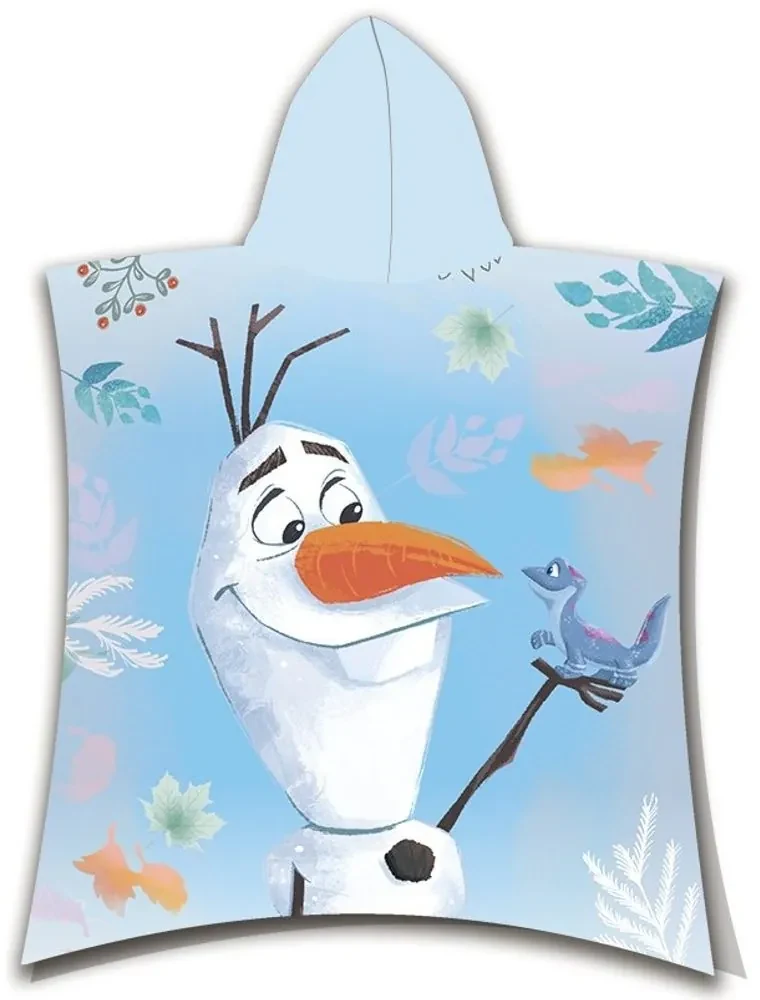 Jerry Fabrics Detské pončo-osuška - Ariel - růžová