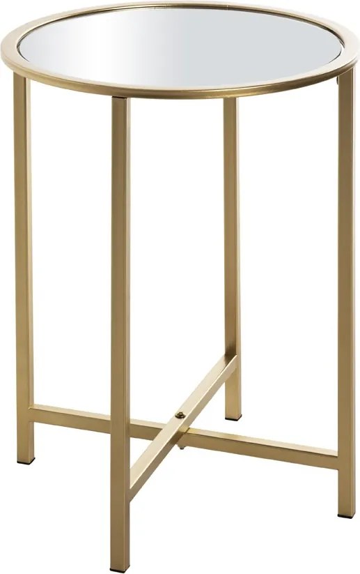 Okrúhly odkladací stolík Lagos 39 cm, zlatý