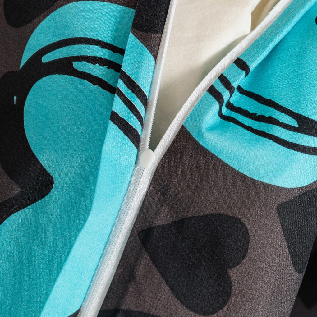 Obliečka na vankúš z mikrovlákna KASUGA 50x70 cm, tyrkysová