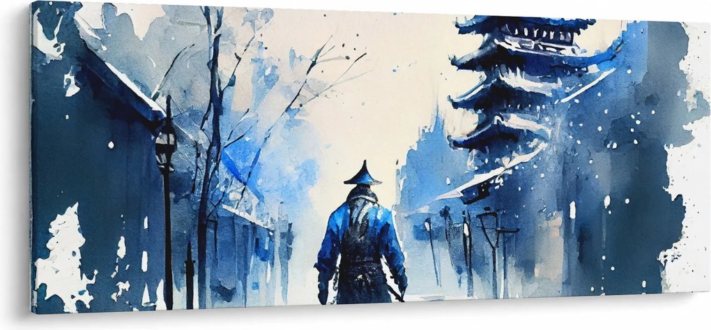 Obraz - Samuraj, aquarel (120x50 cm)
