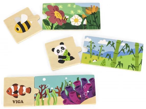 Drevené puzzle Viga 44675 môj domov