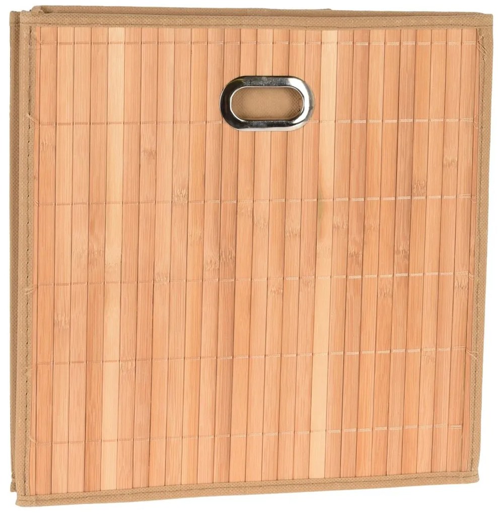 Úložný box Bamboo, 30,5x31x31 cm, hnedá