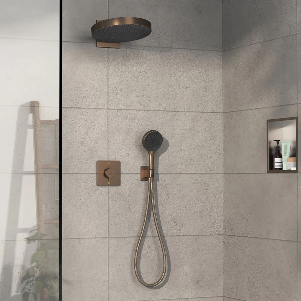 Hansgrohe ShowerSelect Comfort Q - Termostat pod omietku pre 2 spotrebiče, kartáčovaný bronz 15583140