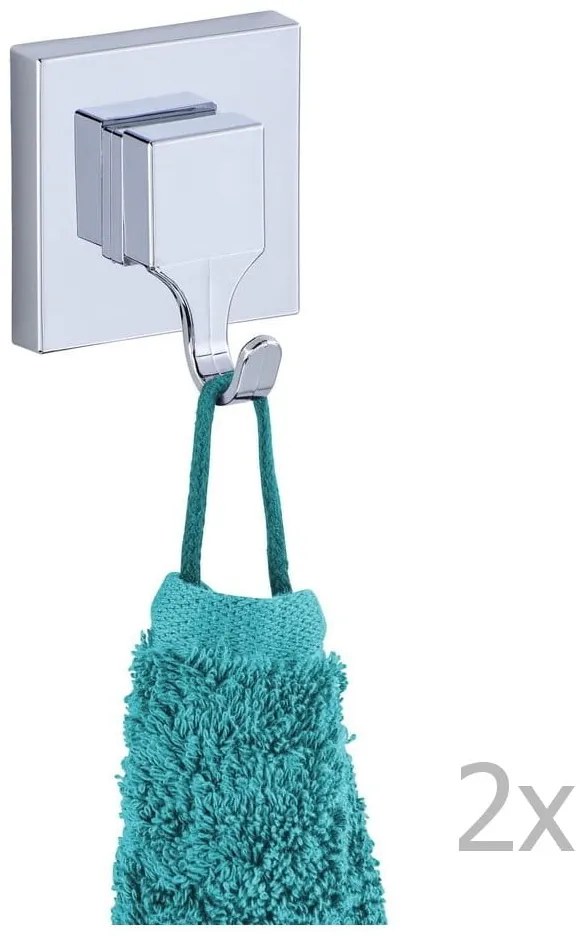 Sada 2 samodržiacich háčikov Wenko Vacuum-Loc, nosnosť až 33 kg