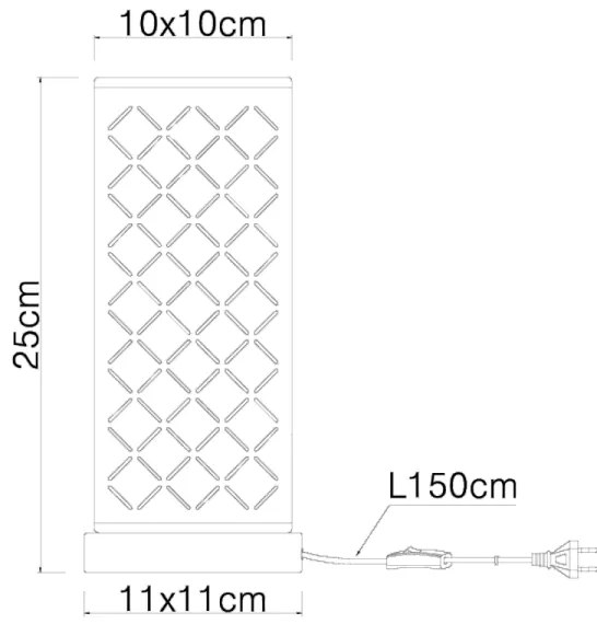 GLOBO 15229T1 - Stolná lampa CLARKE 1xE14/40W/230V