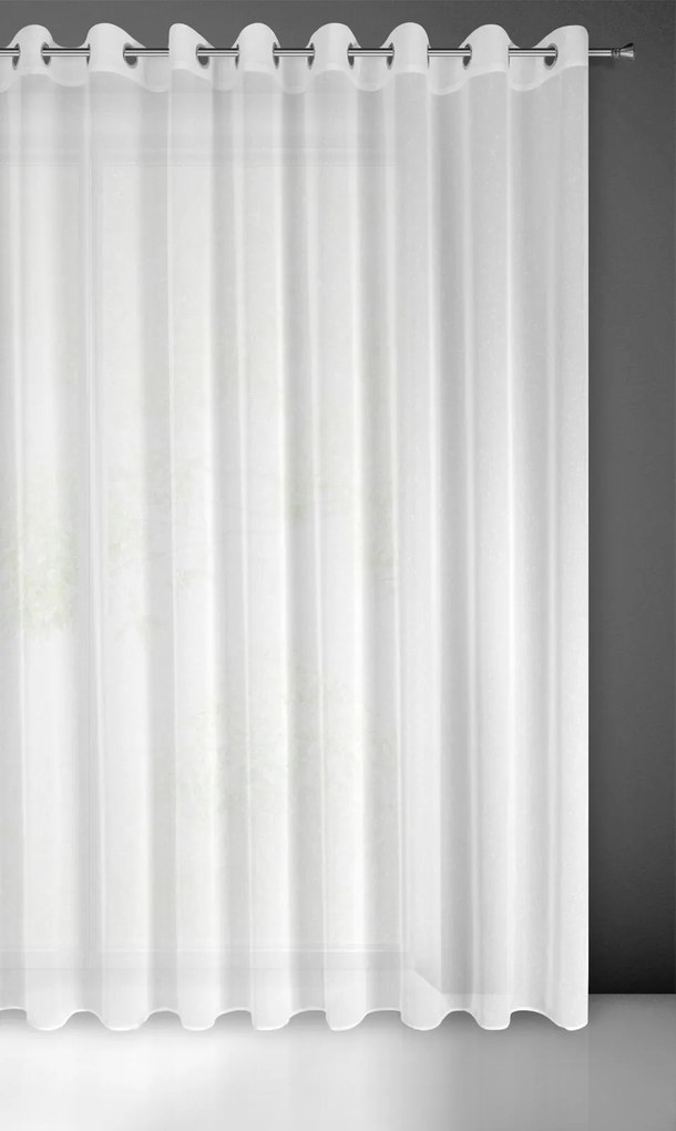 ZÁCLONA ANGELA 400X250 CM BIELA