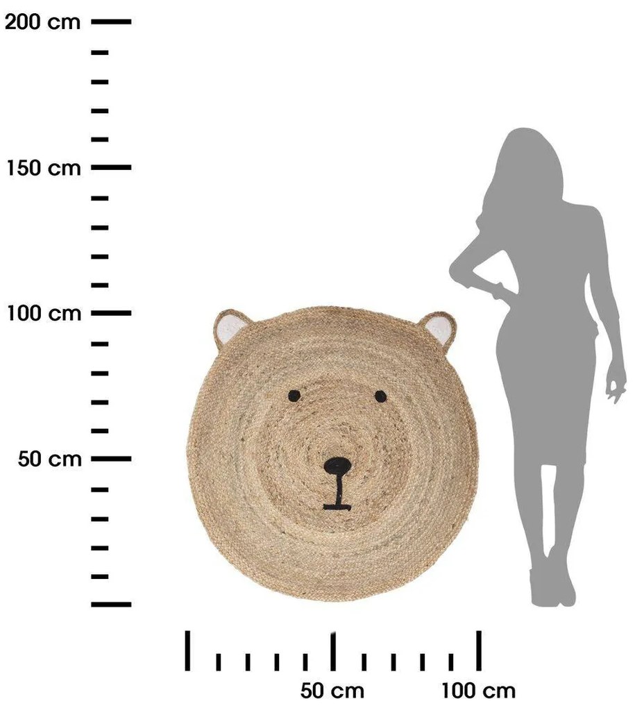 ATMOSPHERA Detský koberec Bear, (fi) 100 cm, béžová