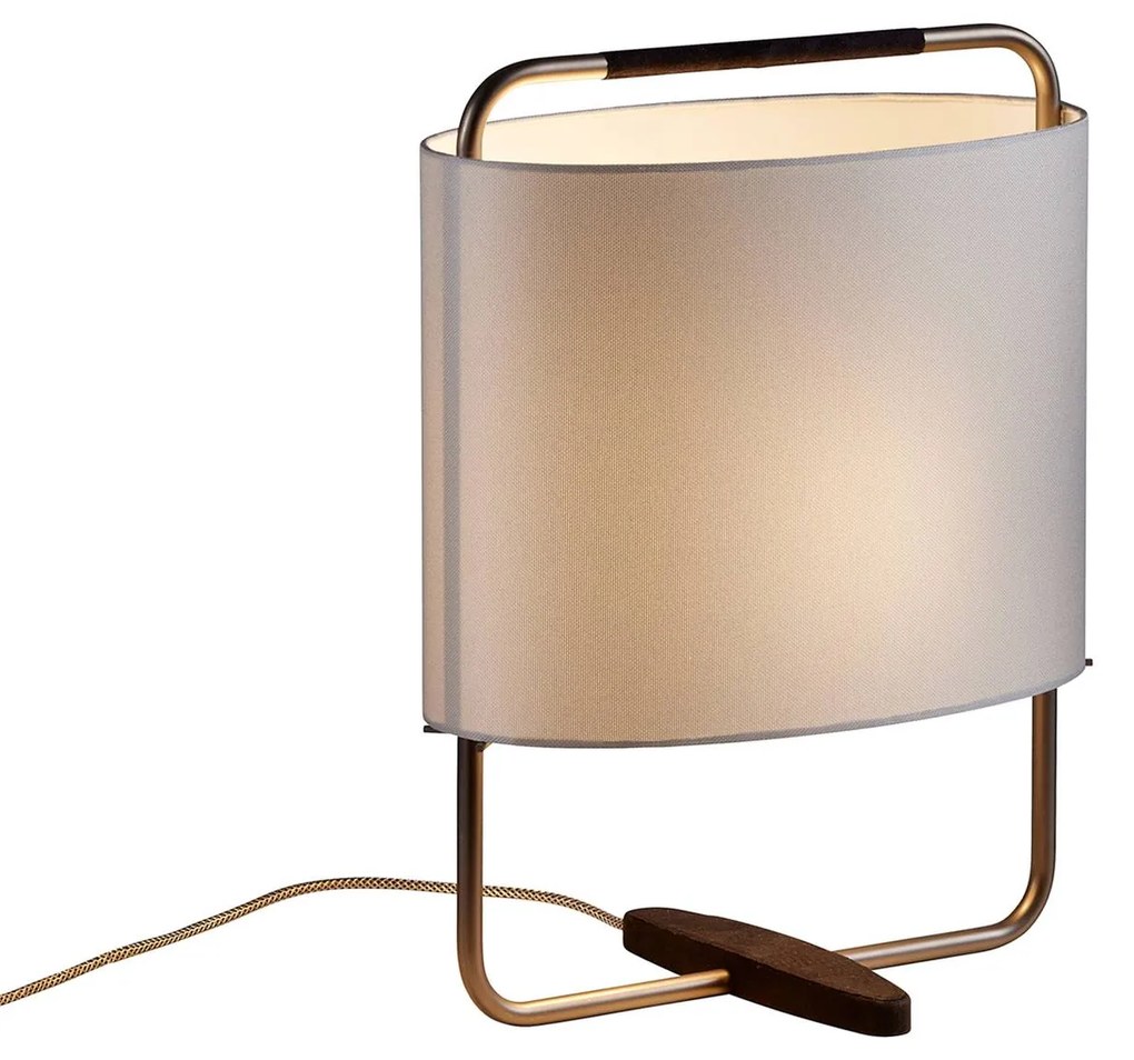 Stolová lampa Margot 44 cm strieborná nikel čierna