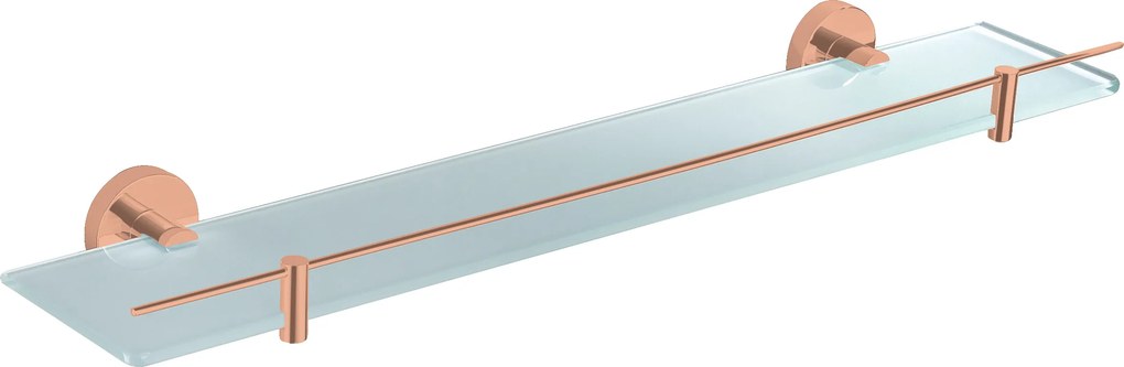 Slezák - RAV Polička sklenená 600 mm COLORADO - COA0900/60ZRL, Ružové zlato lesk