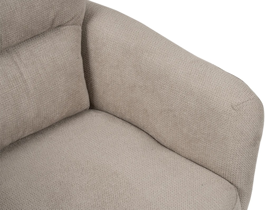 Noela Otočná jedálenská stolička látková ENZO béžová