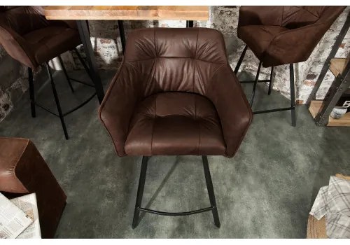 Barová stolička 39082 Loft Anti Hnedá  - Komfort-nábytok
