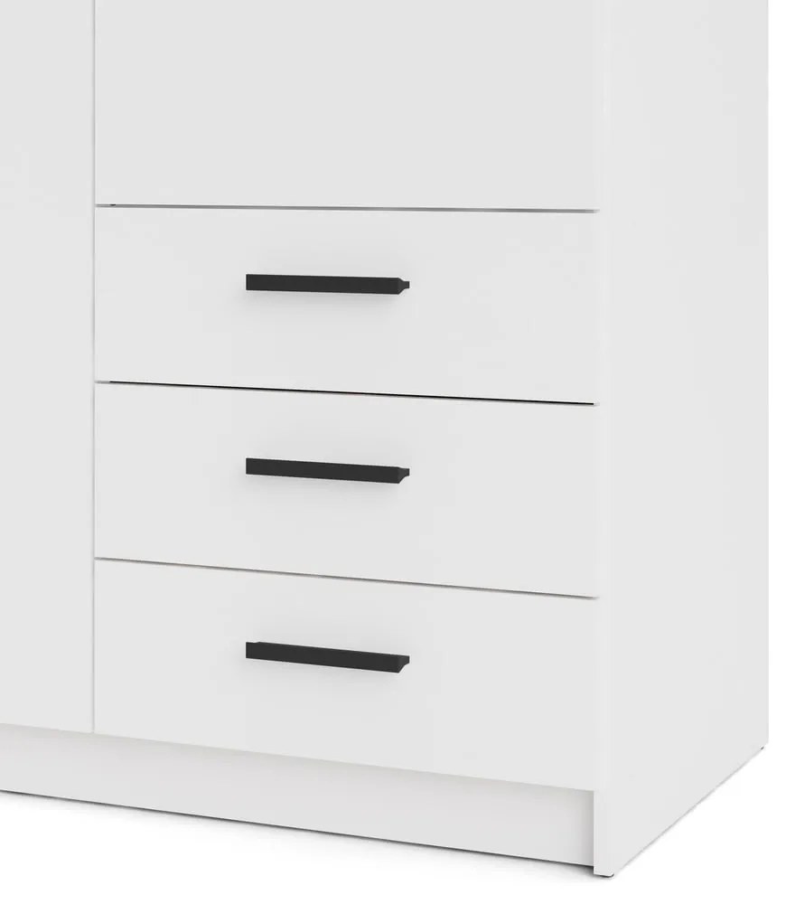 Biela šatníková skriňa 99x200 cm Sprint – Tvilum