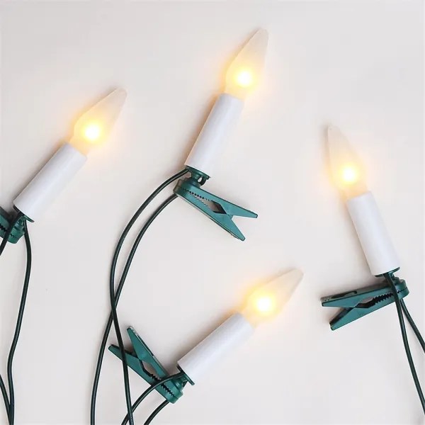 Vianočná reťaz FELICIA 16xE10 13,5m teplá biela