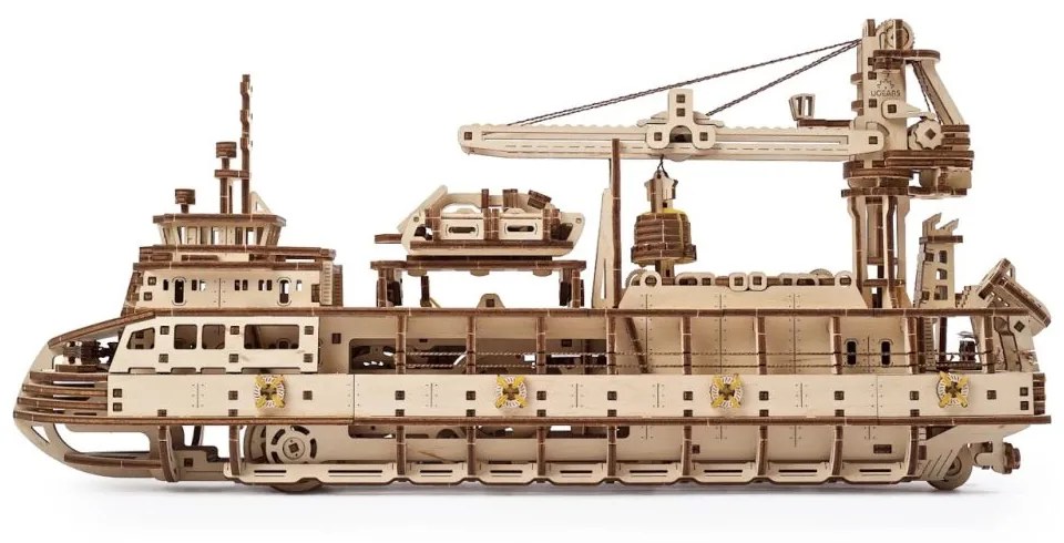 Ugears 3D puzzle Research Vessel – Výskumné plavidlo 575 ks
