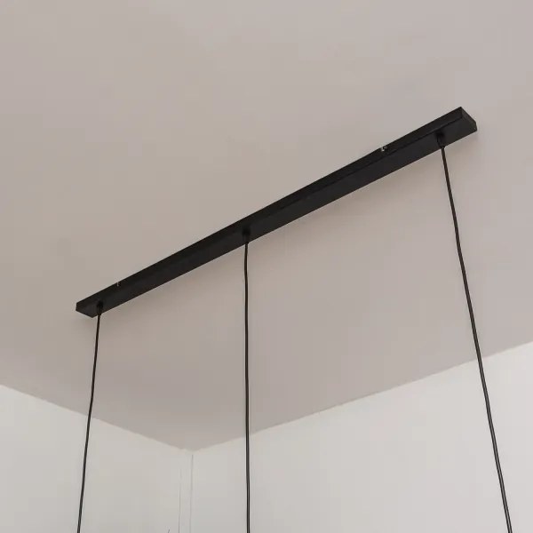 Luster na lanku SOLANO 3xE27/15W/230V čierna/lesklý chróm