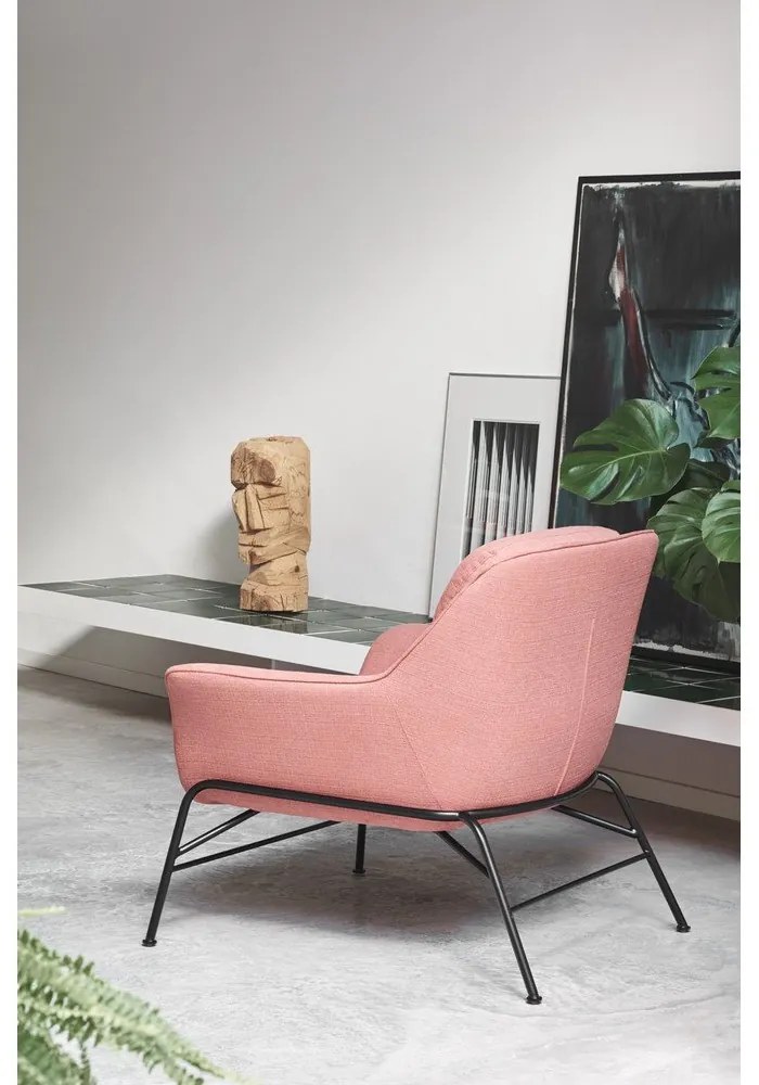 Ružové kreslo Teulat Sadira