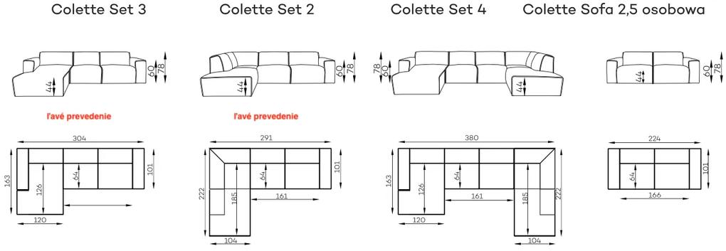MOOD SELECTION Colette Set 3 -pravá sedačka