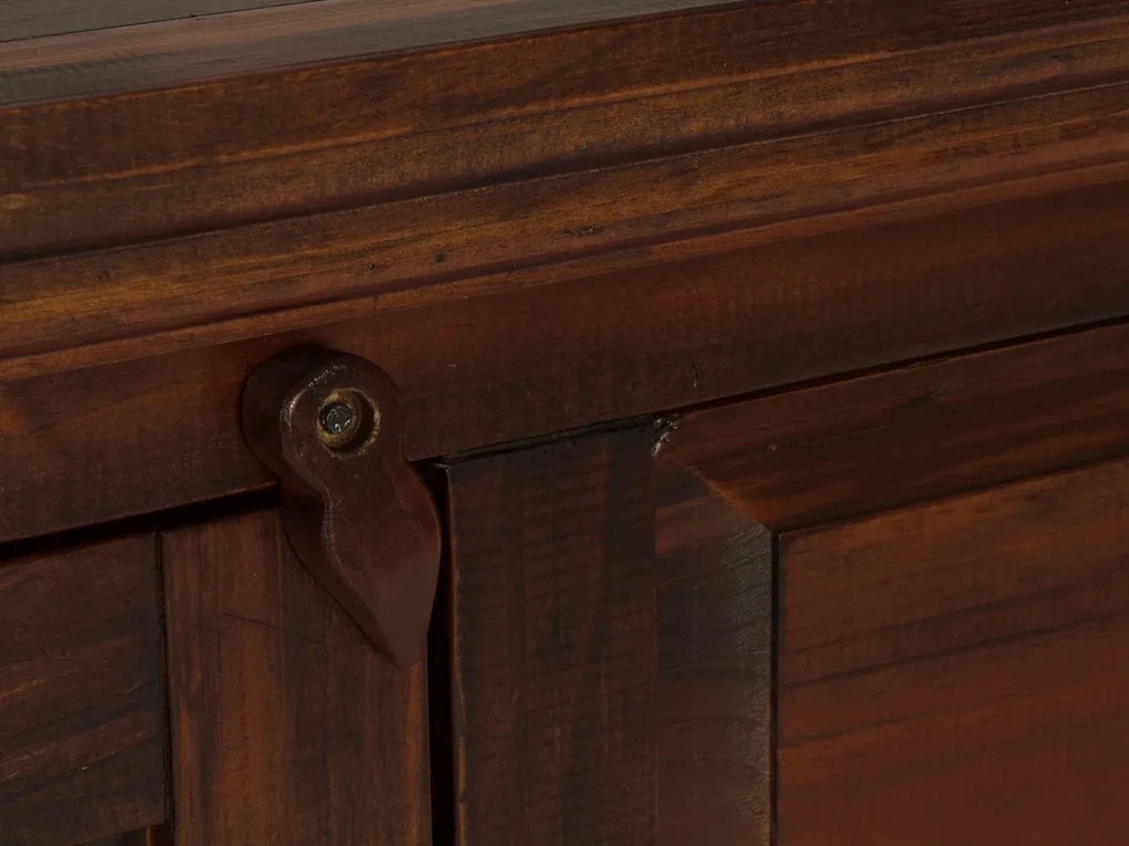 furniture-nabytek.cz - Masivní komoda Catana z borovice, lakovaná, hnědá – 170×50×90 cm